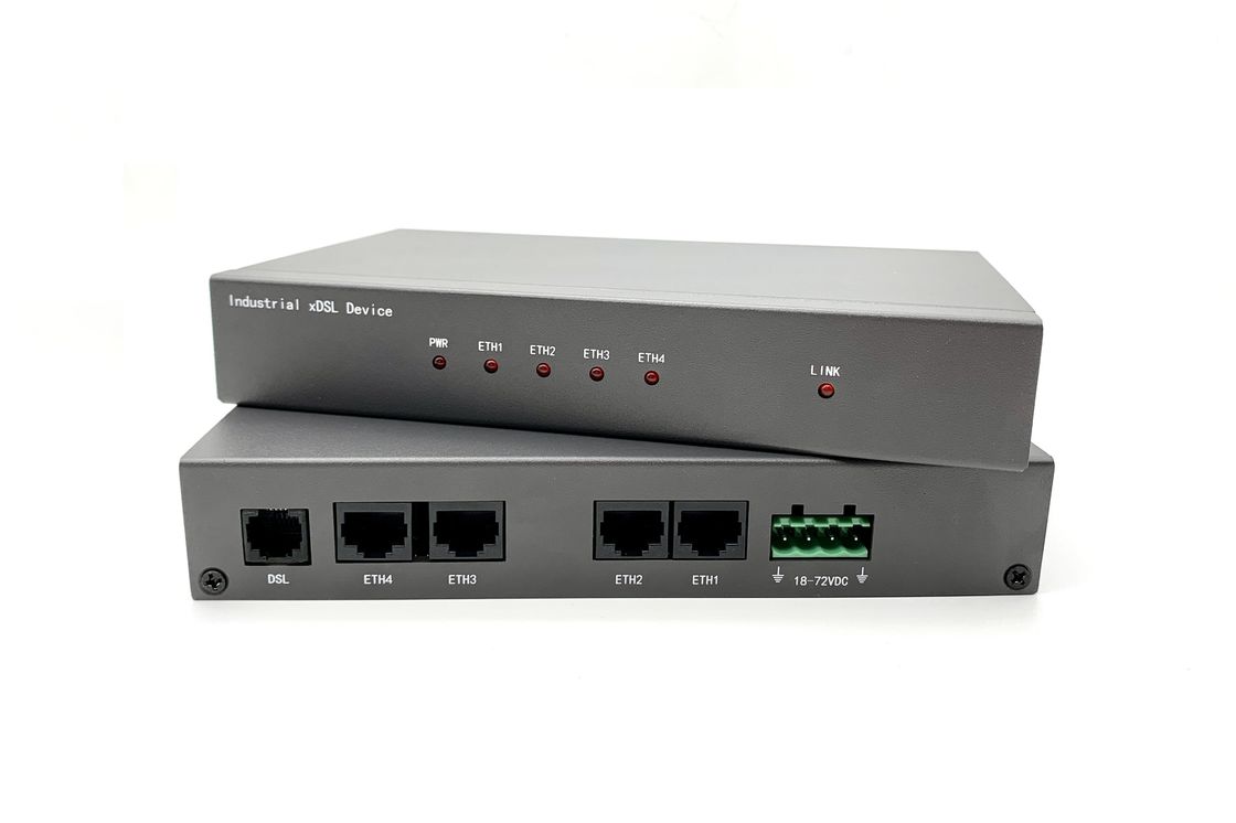産業屋外DSLのルーター、4港10/100のイーサネットADSLのルーターDINの柵の土台