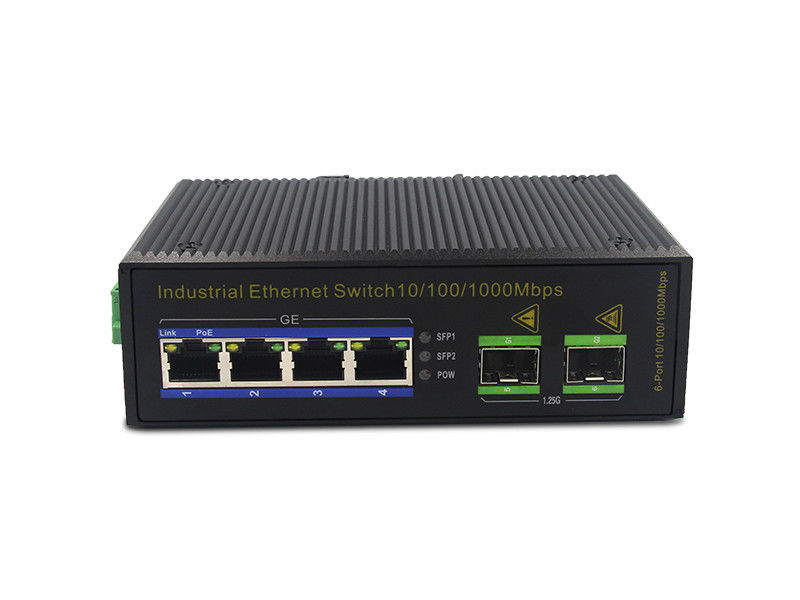 3W IP40 MSG1204P 1000M 100Base-T繊維PoEのイーサネット スイッチ